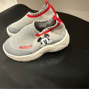 Kids Slip-On Shoes - Gray and Red